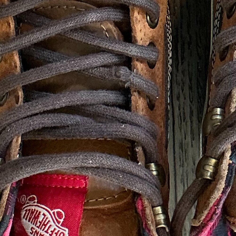 Vans Sk8-Hi MTE Scotchgard Suede High Tops – Brown & Plaid, M8-5/W10 - Picture 8 of 15